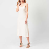 Taylor Wren | Bethany Silk Slip Dress | Model Front
